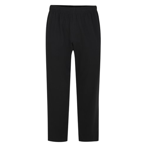 Bigdude Lightweight Jersey Open Hem Joggers Black