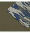 Thumbnail Close-up of blue and grey camo raglan sleeve hem.