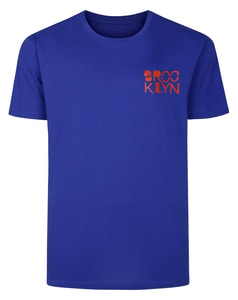 Bigdude Brooklyn Back Print T-Shirt Cobalt
