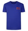 Thumbnail Cobalt blue T-shirt front with small Brooklyn chest print.