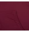 Thumbnail Close-up of burgundy sleeveless armhole and shoulder seam.
