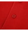 Thumbnail Close-up of pepper red polo button placket.