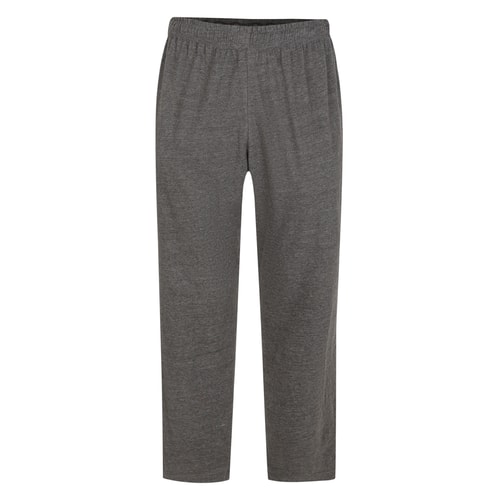 Bigdude Lightweight Jersey Open Hem Joggers Charcoal Marl