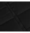 Thumbnail Close-up of black quilted vest with full-length zip.