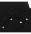 Thumbnail Close-up of black jeans coin pocket and belt loop.