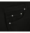 Thumbnail Close-up of black shorts front pocket and rivets.