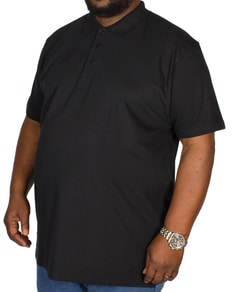Bigdude Plain Polo Shirt Black Tall